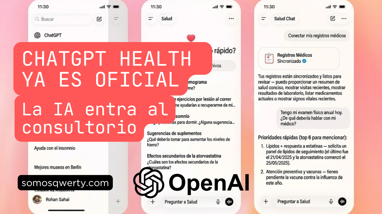 ChatGPT Health ya es oficial: La IA entra al consultorio (y lo que esto significa para el sector salud)